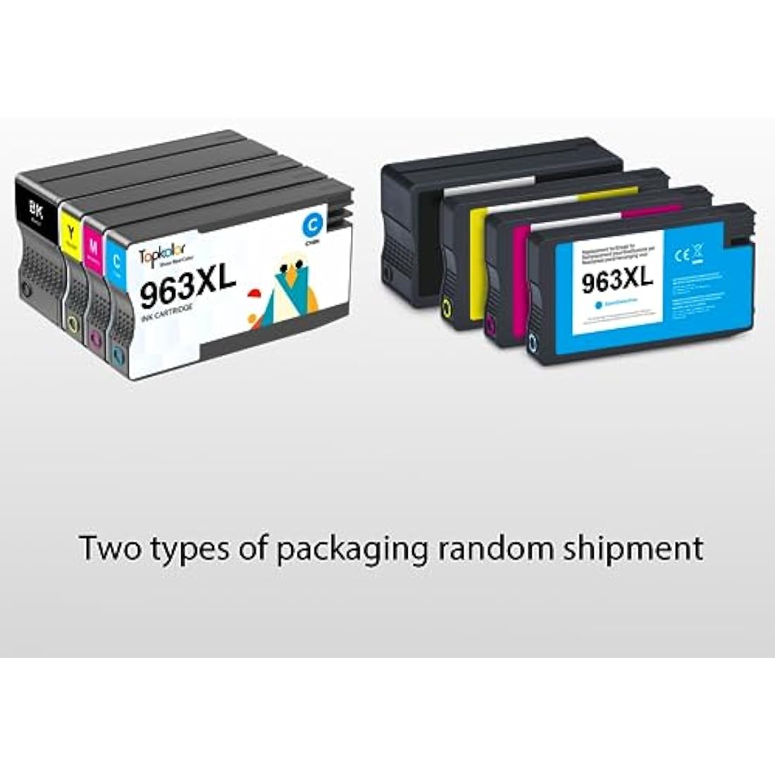 Topkolor 963XL Ink Cartridges Multipack Remanufactured for HP 963XL 963 for HP Officejet Pro 9010e 9010 Ink Cartridges 9012 9012e 9020 9020e 9014 9014e 9015 9015e 9018e 9019e 9022 9025e