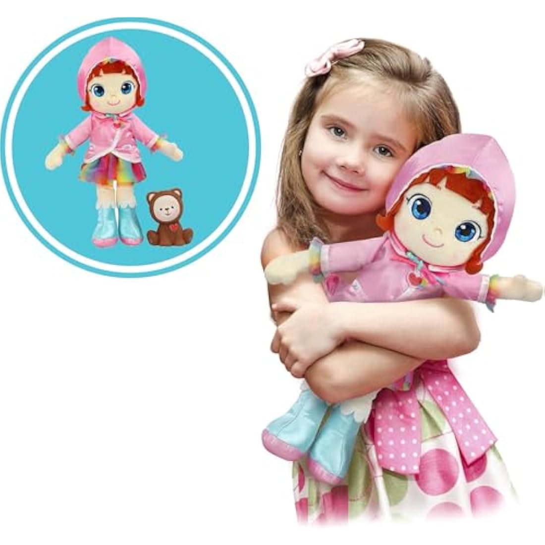 Rainbow Ruby - Licensed Mini Universe - My First Doll - Fabric Ruby Doll with Chocolate Figurine - Toy