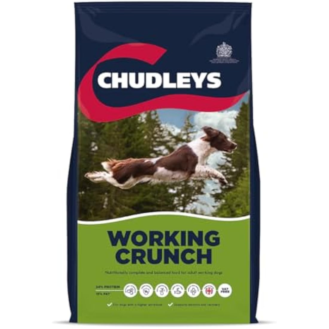 Chudleys Working Crunch Complete Dry Dog Food with Joint Care Package, 15 kg
