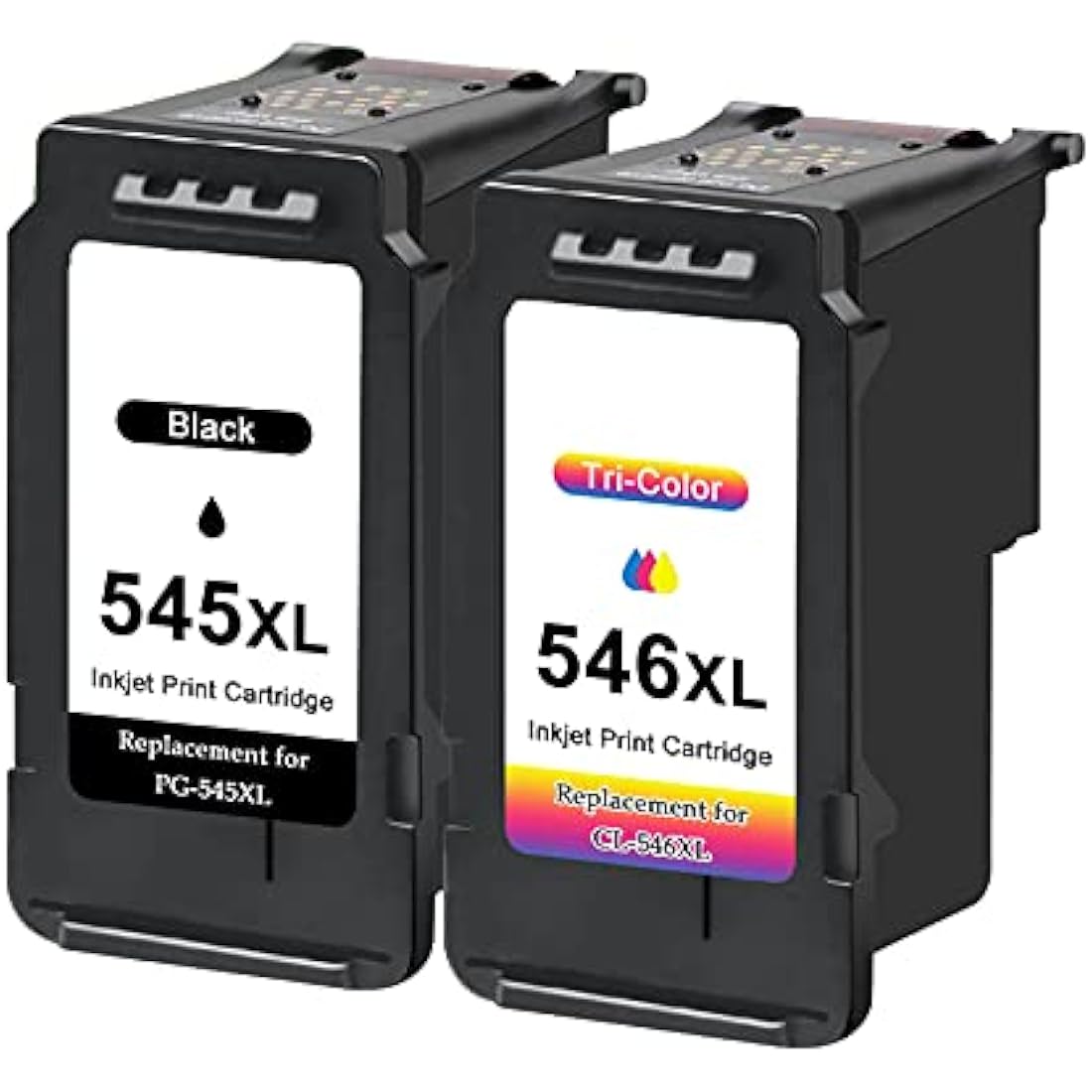 Toner Kingdom PG-545XL CL-546XL Replacement for Canon 545 546 Ink Cartridges 545XL 546XL for Canon Pixma TS3350 TS3450 TS3451 TS3150 MG2550S MG3050 MG2950 TR4550 TR4650 MX495 (1 Black 1 Tri-color)