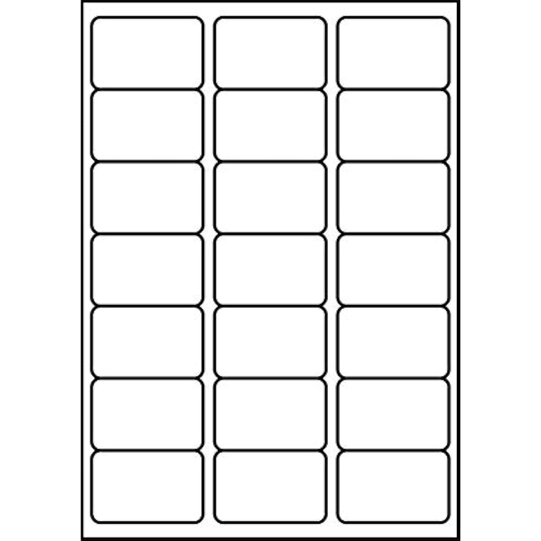 SmithPackaging A4 Self Adhesive Address Labels, 21 Labels Per Sheet, 100 Sheets, 63.5 x 38.1mm 2100 Labels
