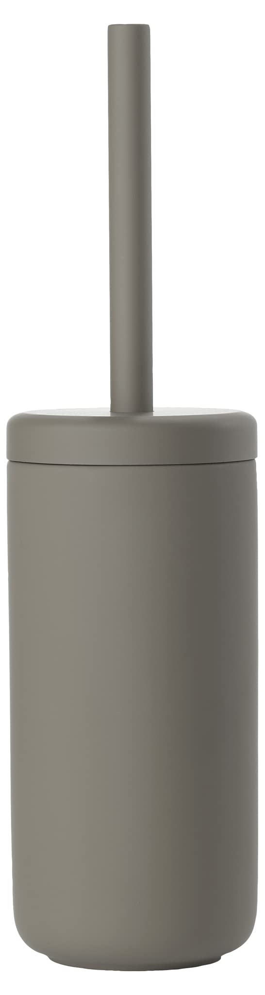 Zone Denmark - Ume Toilet Brush - 10 x 38.5 cm - Stoneware - Elegant Japanese Design - Internal Drainage Cup - Taupe