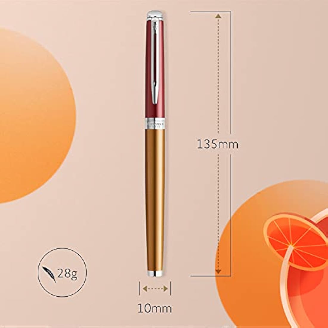 Waterman Rollerball Pen | Hemisphere French Riviera Collection | Promenade Vermillon | Fine Point | Gift Box