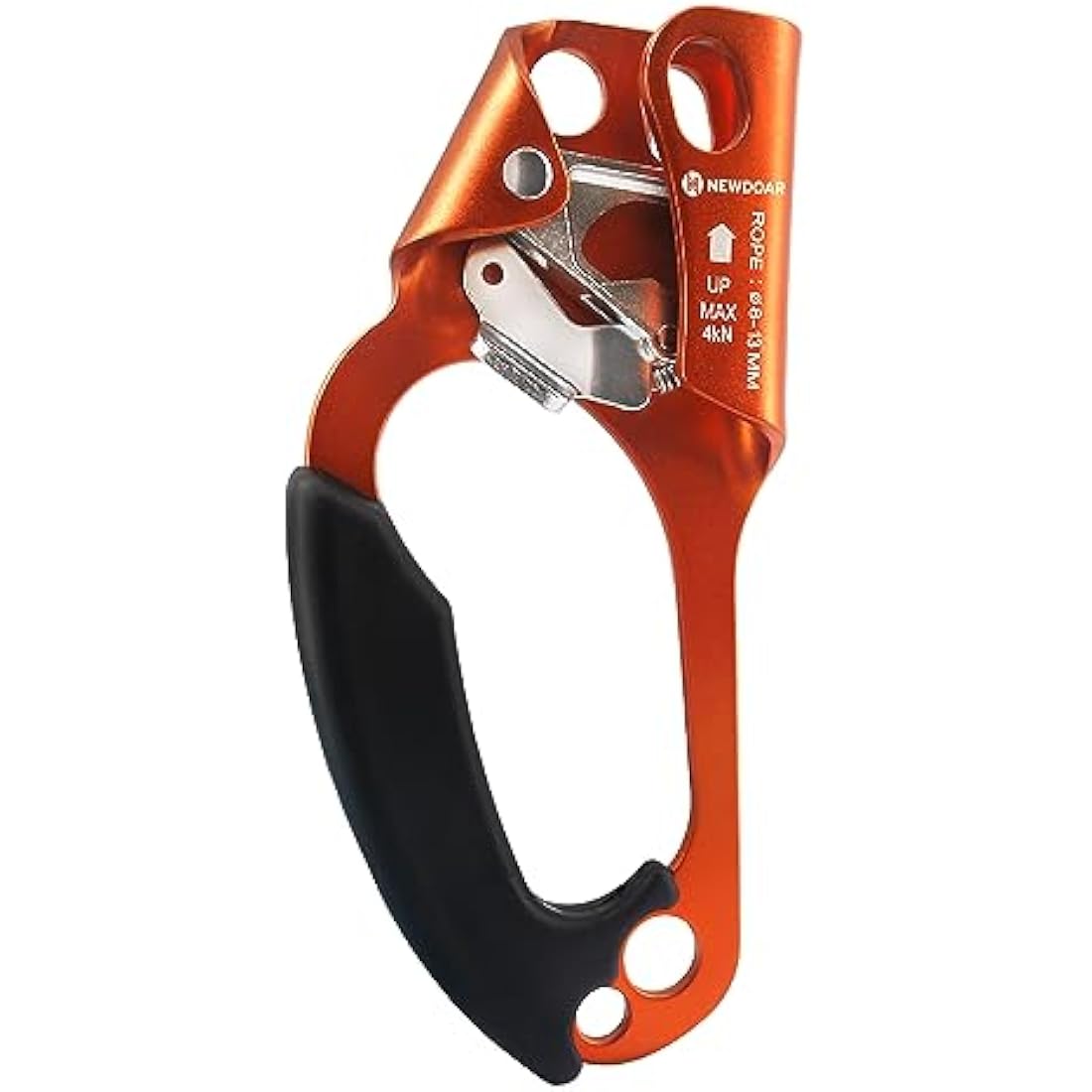 NewDoar UIAA & CE Certified Hand Ascender Rock Climbing Tree Arborist Rappelling Gear Equipment Rope Clamp for 8~13MM Rope