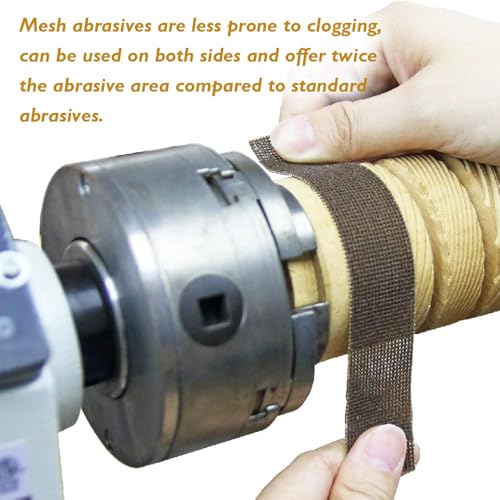 O'SKOOL Turners Mesh Sanding Abrasive Roll with Dispenser – 5 Grits Variety Pack (180, 240, 320, 400, 600)