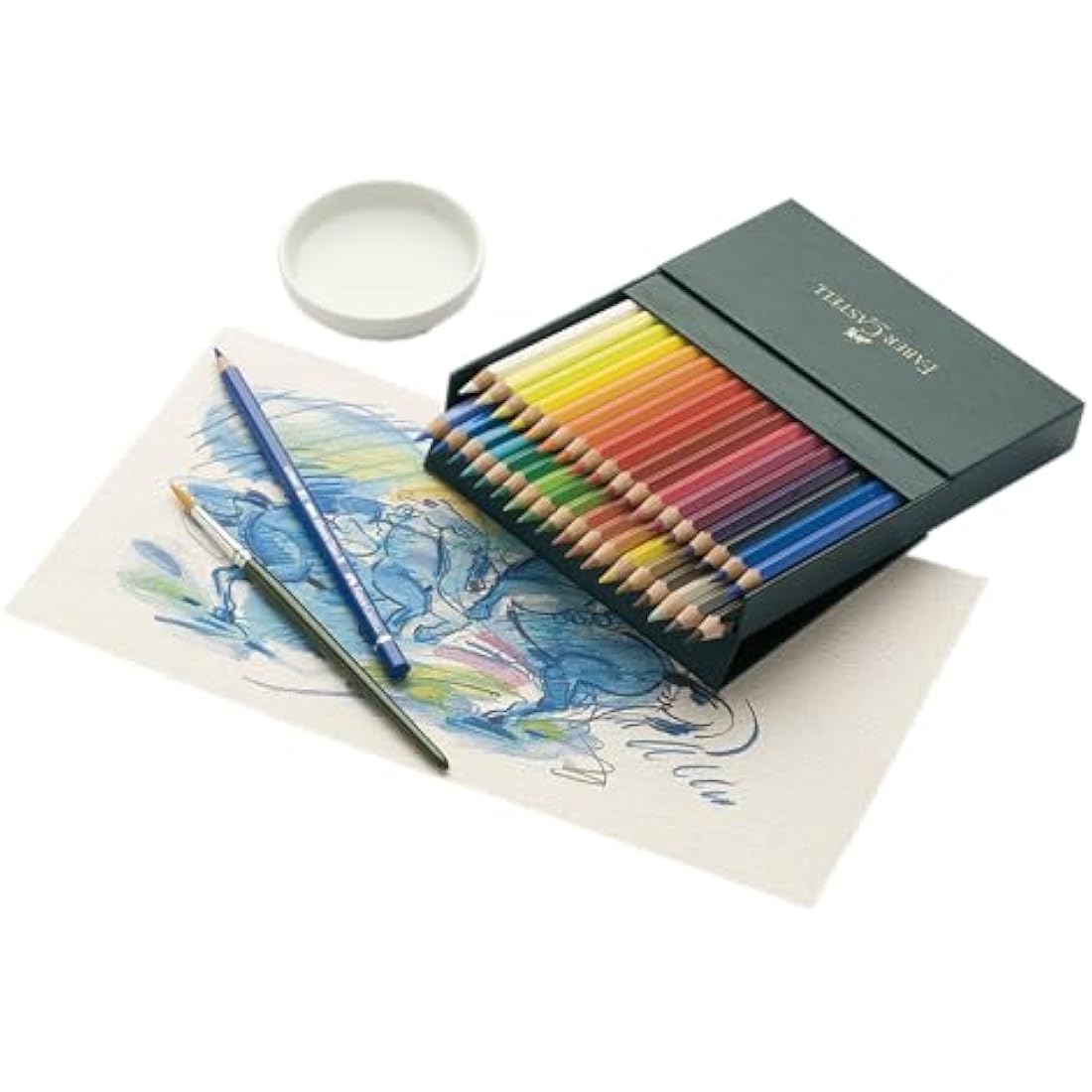 Faber-Castell Art & Graphic Albrecht Dürer Watercolour Pencil, Multicoloured, Gift Box Of 36, For Art, Craft, Drawing, Sketching, Home, School, University, Colouring