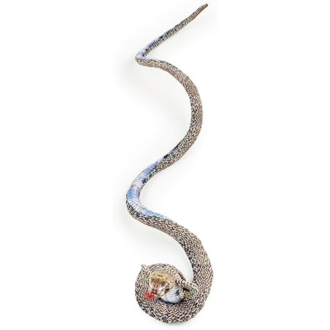 Zappi Co Kids Stuffed Soft Cuddly Plush Snake Toy - Part of Safari Animals Collection: Realistic and Lifelike, Perfect for Kids(Cobra)