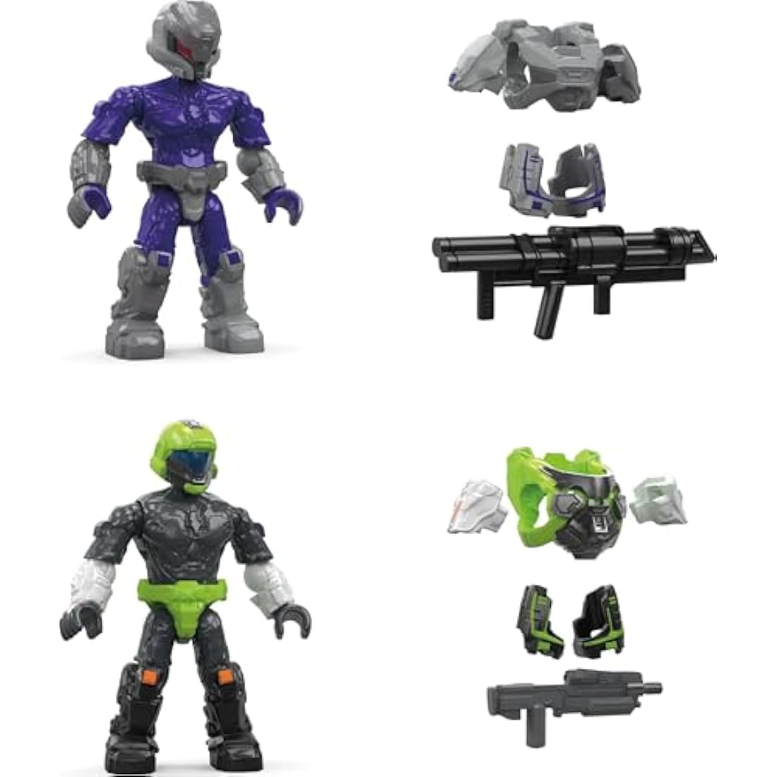 Mega Halo Action Figure Building Toy, UNSC Arctic Burn Wasp with 342 Pieces and 2 Poseable Figures, for Collectors