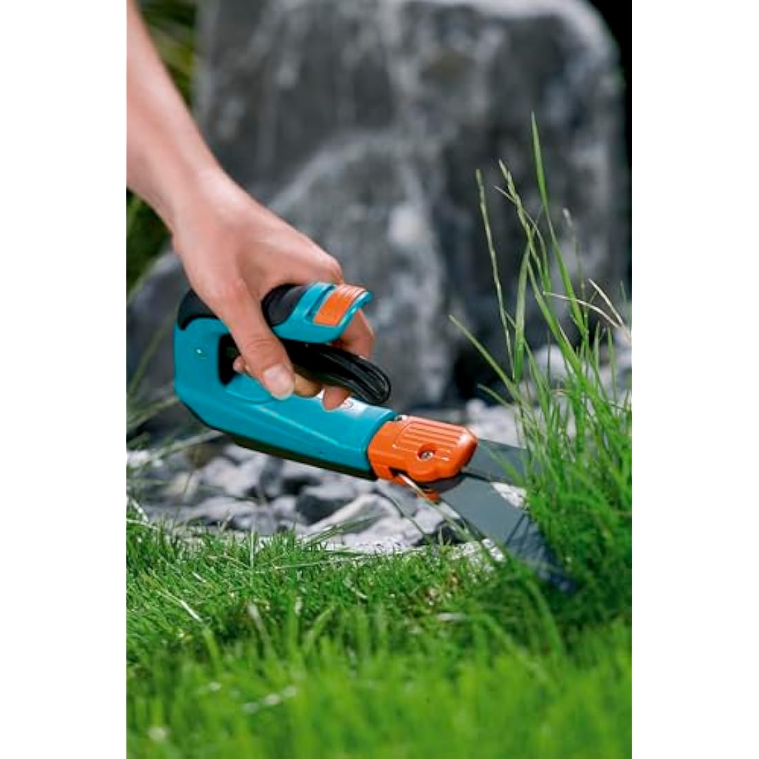 Gardena Comfort Grass Scissors, rotatable: Ideal Garden Scissors for The Exact Raskantcut, Suitable for Right and Left-handers, with Ergonomic Grip Shape for Lighter Cutting (8735-20)