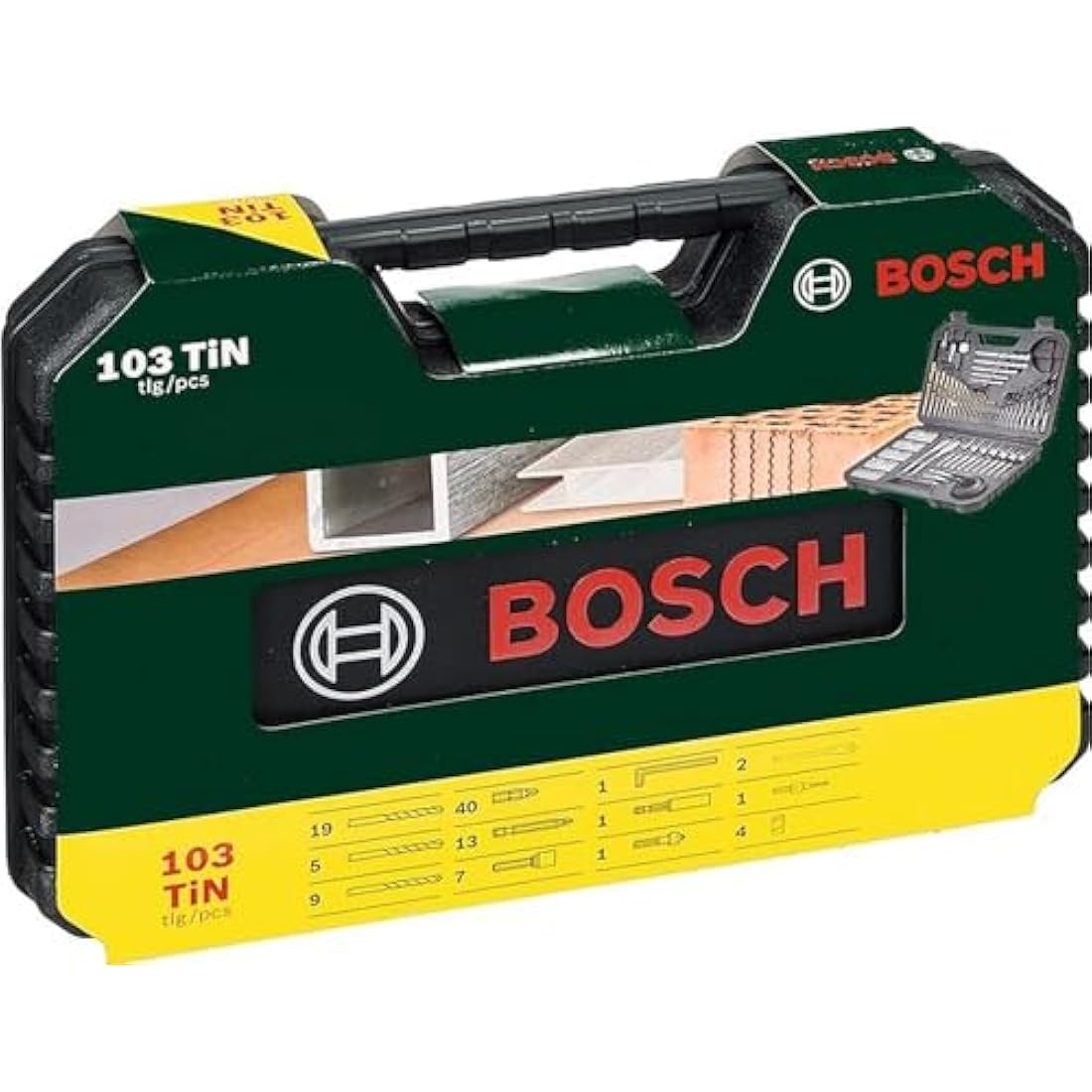 Bosch 103 pcs. Titanium Drill and Screwdriver Bit Set V-Line (for Wood, Masonry and Metal, Accessories Drills and Screwdrivers)