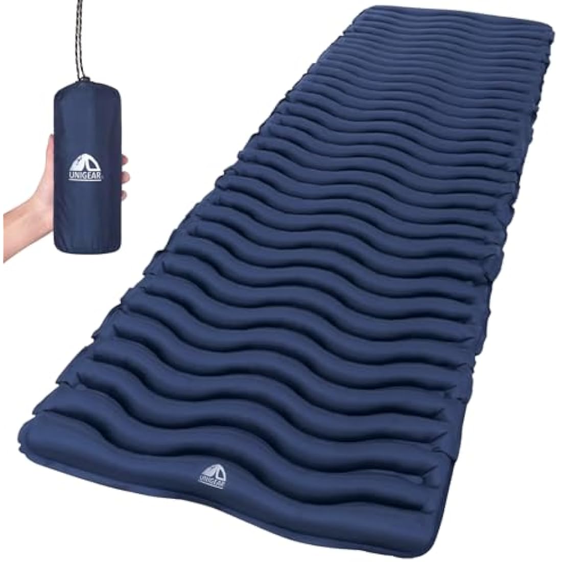 Unigear Ultralight Inflatable Sleeping Pad, Compact Air Camping Mat,Lightweight Camping Mattress for Backpacking, Hiking and Traveling