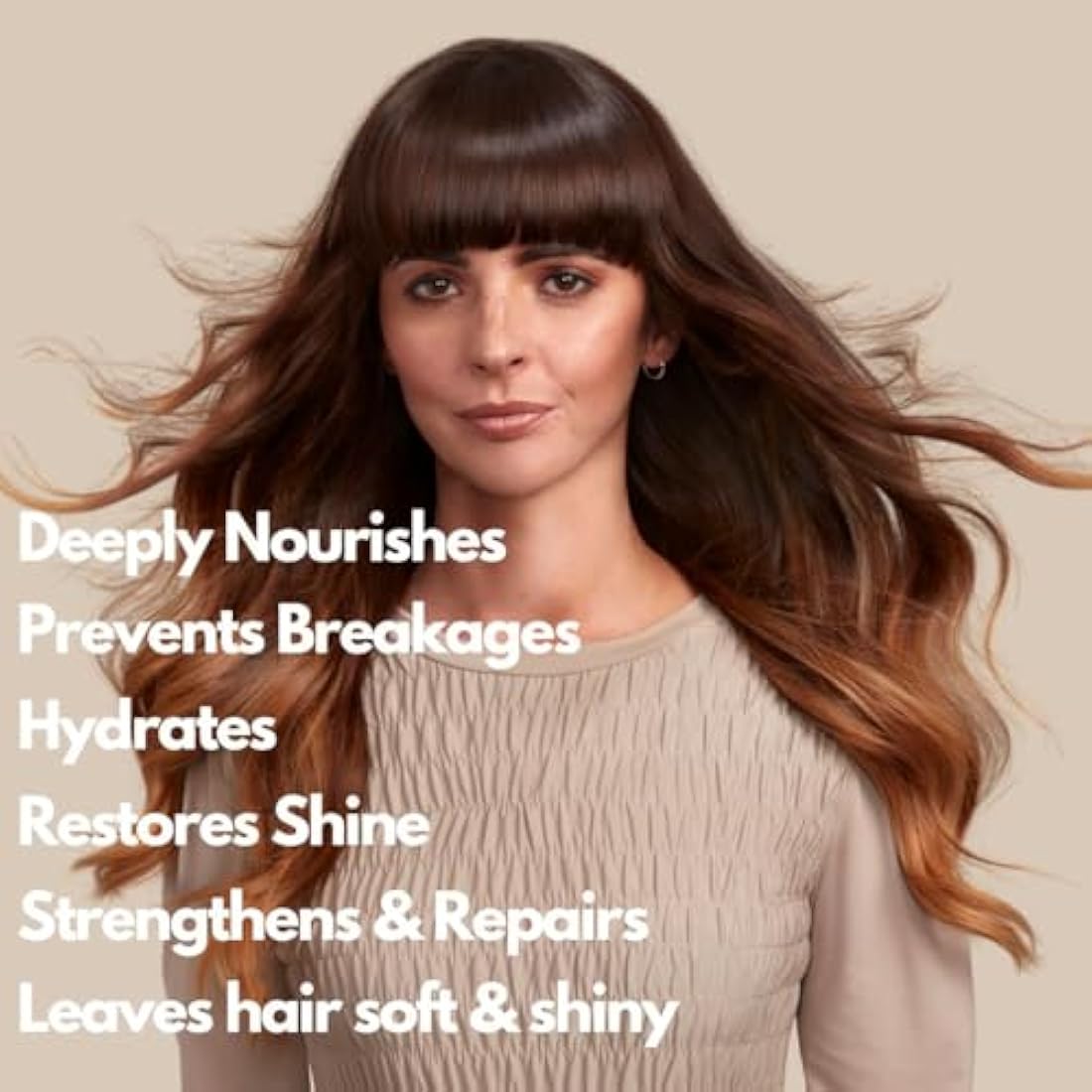 Moo & Yoo Miracle Hair Mask - Marula Oil & Wheat Protein - Hair Masks for Dry Damaged Hair - Vegan & Cruelty Free Hair Treatment - 250ml Recyclable Glass Jar