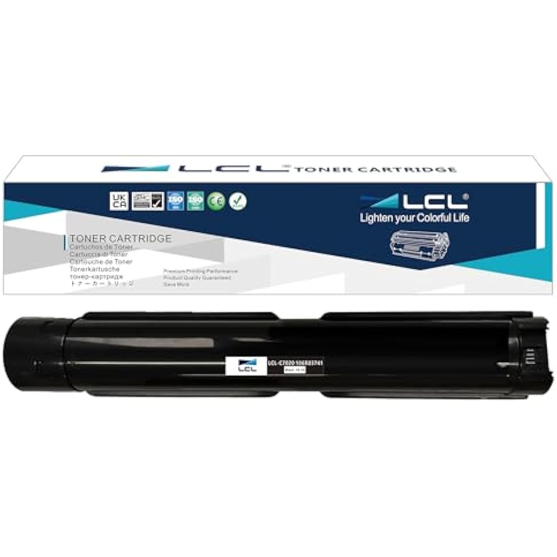 LCL Compatible Toner Cartridge Versalink for Xerox Versalink C7020 C7025 C7030 106R03741 Replacement for Xerox Versalink C7020 C7025 C7030 (1PK Black)