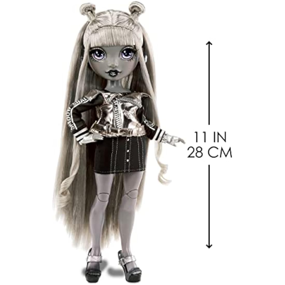 Rainbow High Shadow High Series - LUNA MADISON - Greyscale Fashion Doll With Beautiful Hair, Two Designer Outfits, & Accessories - Collectable - For Kids Ages 6+
