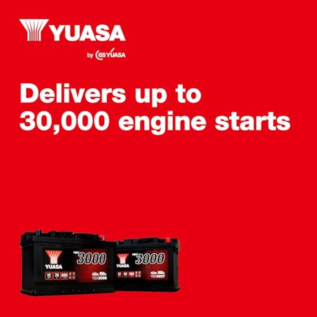 Yuasa YBX3063 12V 45Ah 440CCA Sealed Maintenance Free Car Battery