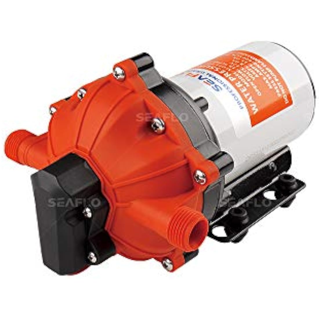 Seaflo 55-Series Diaphragm Pump - 12V DC, 5.5 GPM, 60 PSI with HEAVY DUTY PRESSURE SWITCH