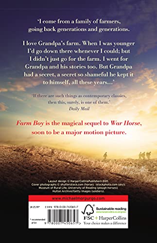 Farm Boy: An illustrated WW2 children’s story from award-winning author Michael Morpurgo, the extraordinary sequel to WAR HORSE