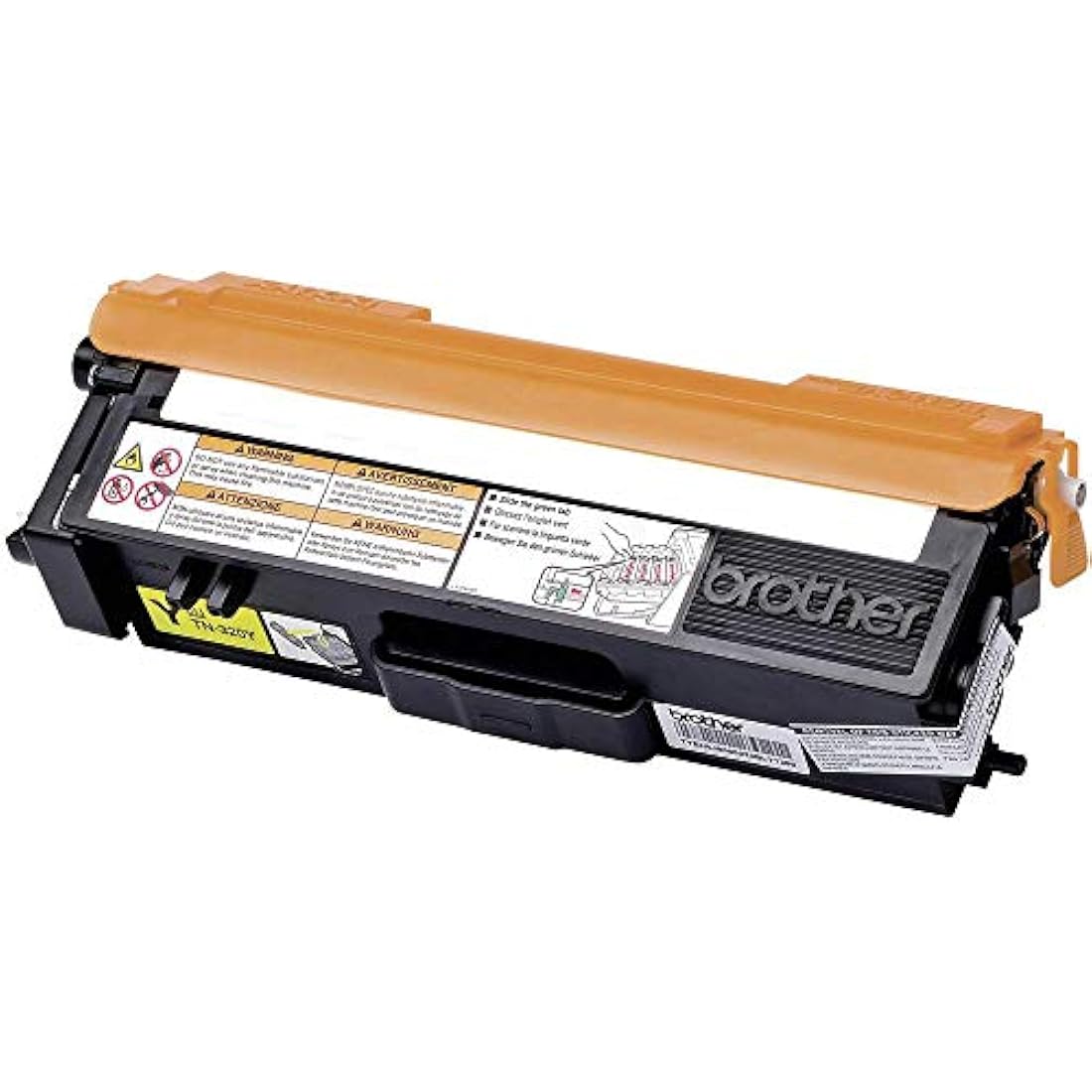 Brother TN-320Y Toner Cartridge, Yellow, Single Pack, Standard Yield, Includes 1 x Toner Cartridge, Brother Genuine Supplies
