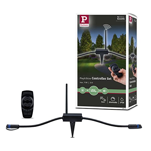 Outdoor Plug & Shine Controller IP68 433MHz Remote Control Black Plastic