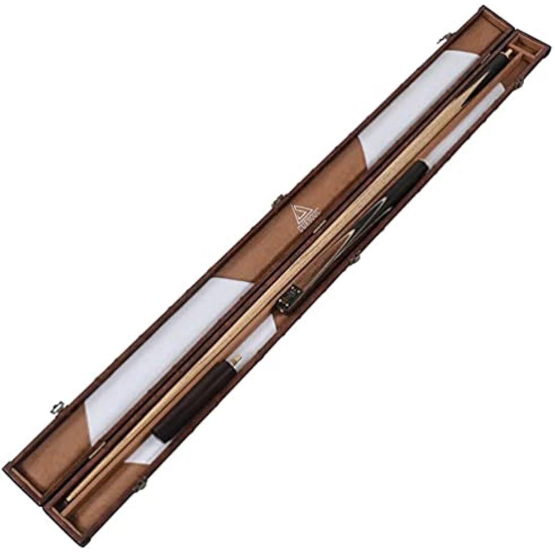 CUESOUL Classic Handmade 57 inches 18oz Rosewood 3/4 Jointed Snooker Billiard Pool Cue with Case, rosewood Butts and leathertte Protective Cue Case-9.5mm Tip Snooker Cue Set