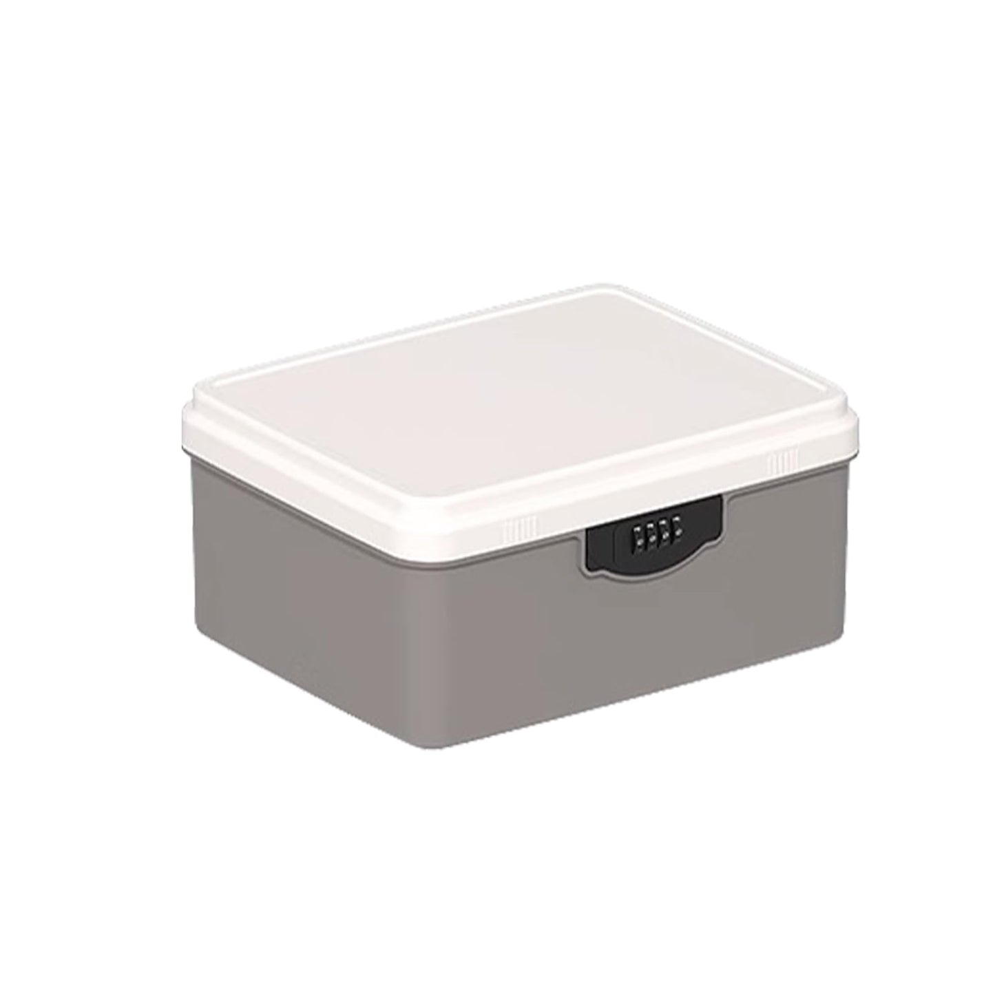 Aartner Lockable Storage Box, Large Medicine Storage Box with 4 Digital Lock, Lock Box with Removable Tray, Lockable Storage Container for Medicine