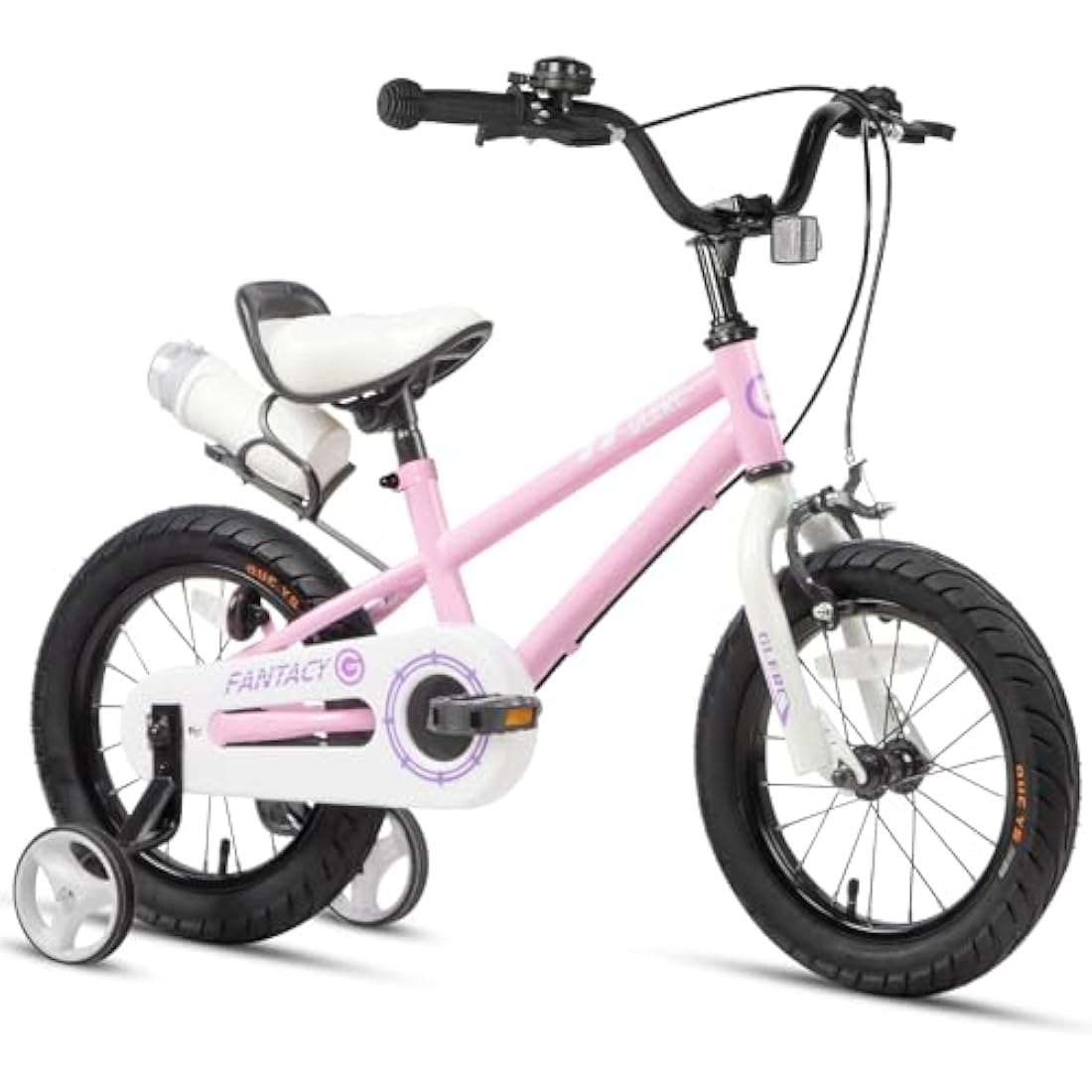 Glerc Fantacy 12 14 16 18 20 Inch Kids Bike for 2-14 Years Old Boys Girls with Water Bottle Holder & Stabilisers, Multiple Colors