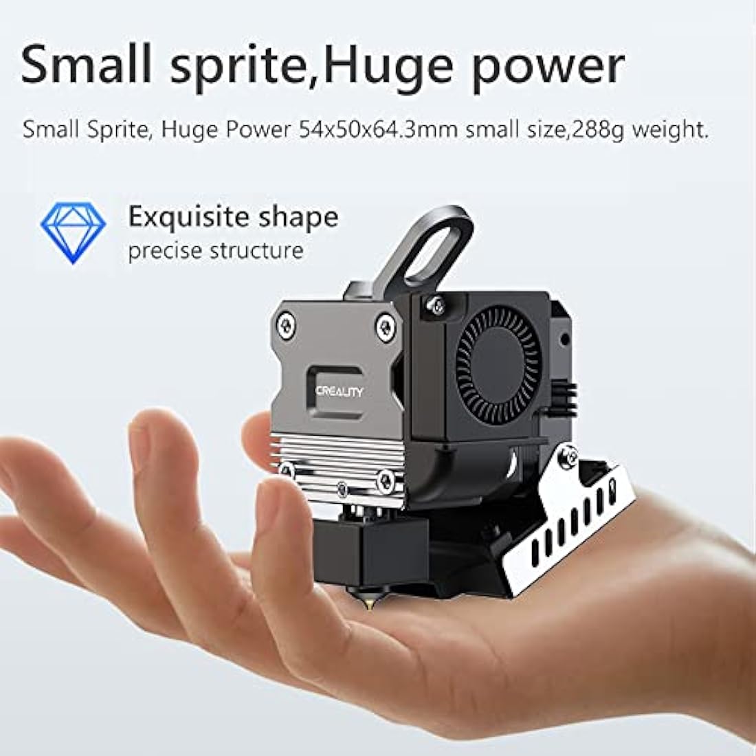 Creality Official Sprite Extruder Pro Direct Drive Extruder Kit All Metal 300℃ High Temperature, Extrusion Force Up to 80N, for Ender 3/Ender 3 Pro/Ender 3 Max,/Ender 3 V2,Support Flexible Filament