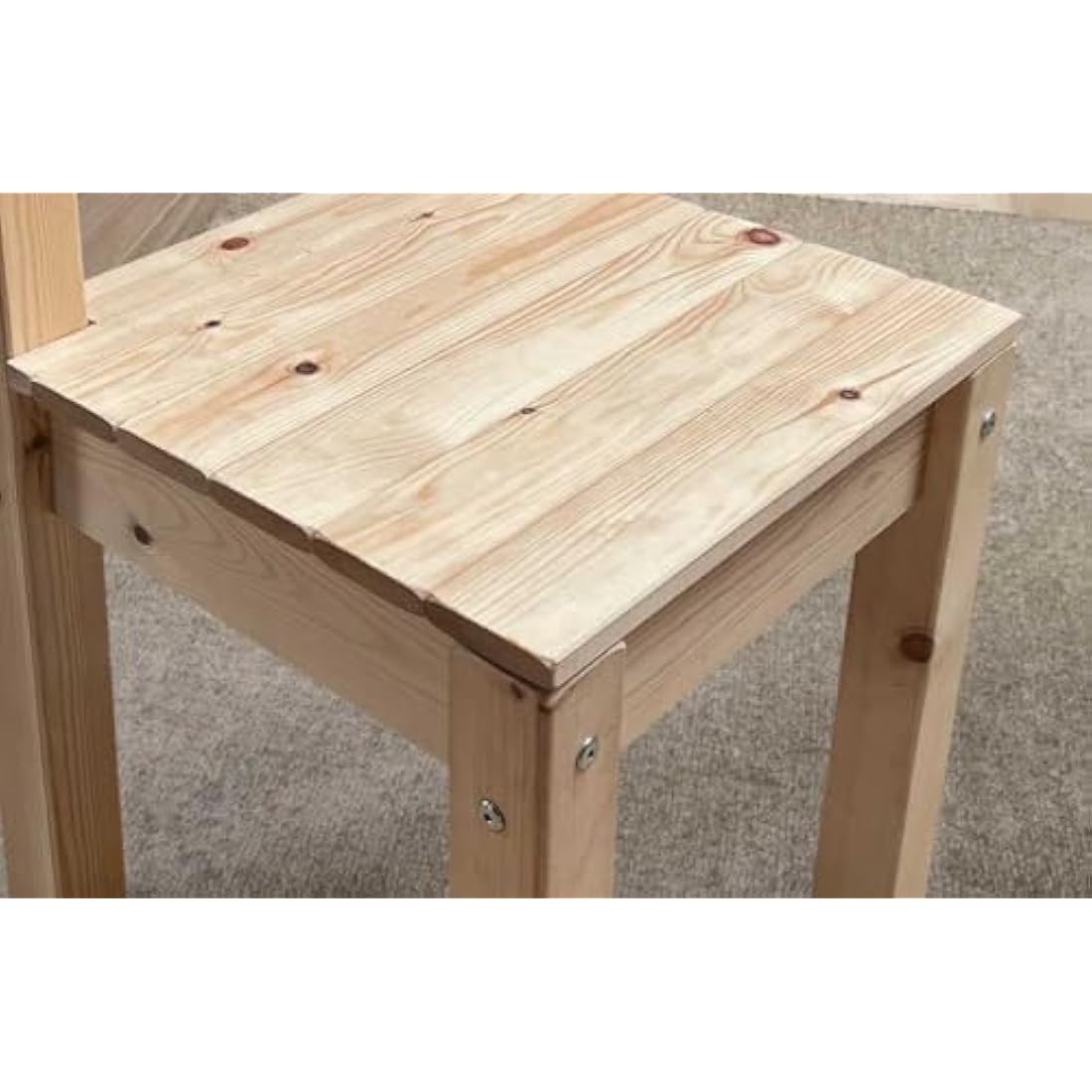 STRICTLY BEDS&BUNKS Atlas Heavy Duty Solid Pine Dining Chair for Dining Room or Kitchen | Wooden Dining Chair