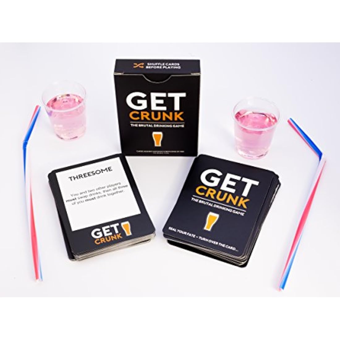 Get Crunk - The Brutal Card Drinking Game for Students, Pre Drinks, Stag & Hen Parties. You will be abused!