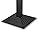 Bolero Cast Iron Step Square Table Base - Durable Design with Adjustable Feet - Perfect for Indoor & Outdoor Use In Restaurants, Homes or Cafes - 720mmx425mmx425mm
