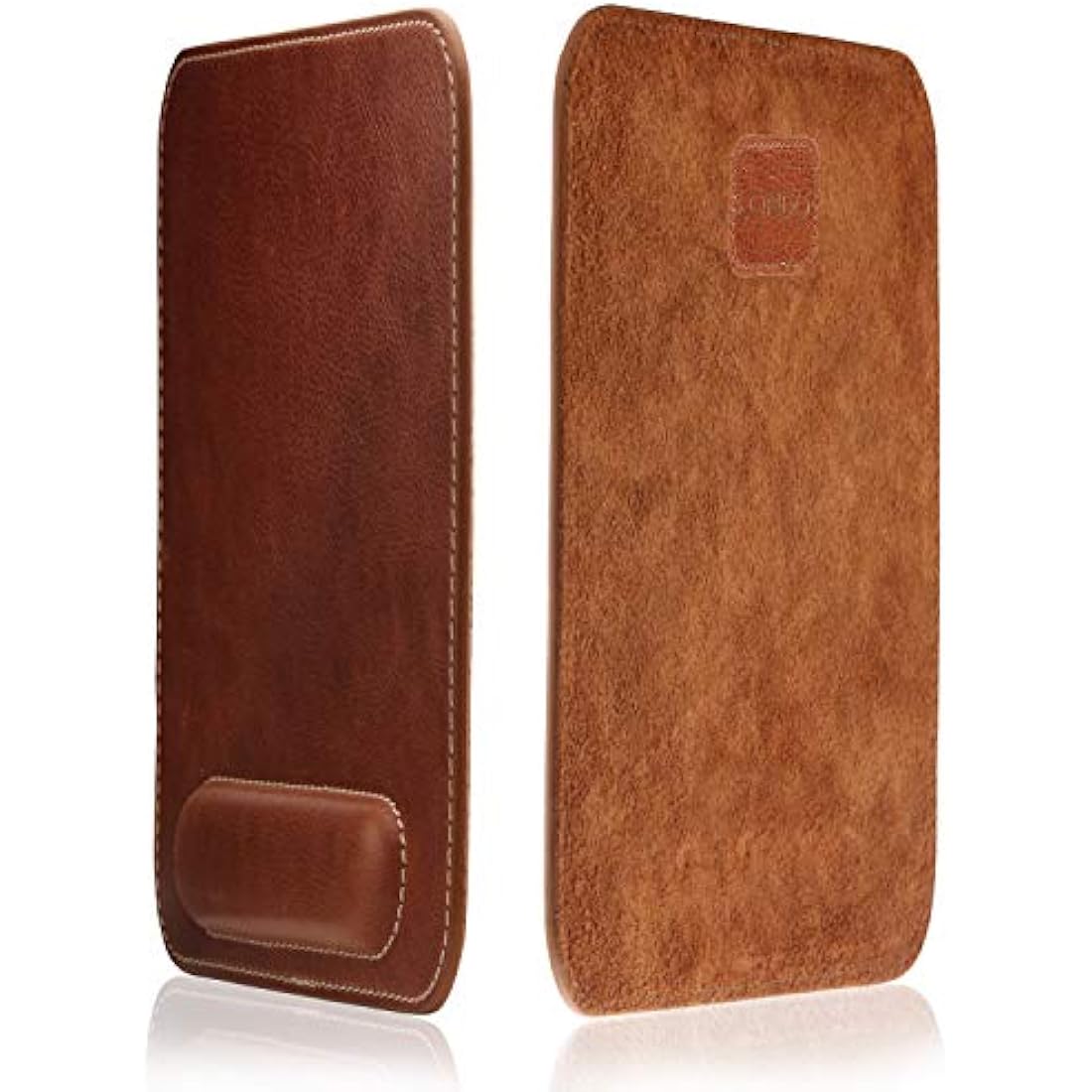 LONDO Genuine Leather Mousepad with Wrist Rest (Brown)