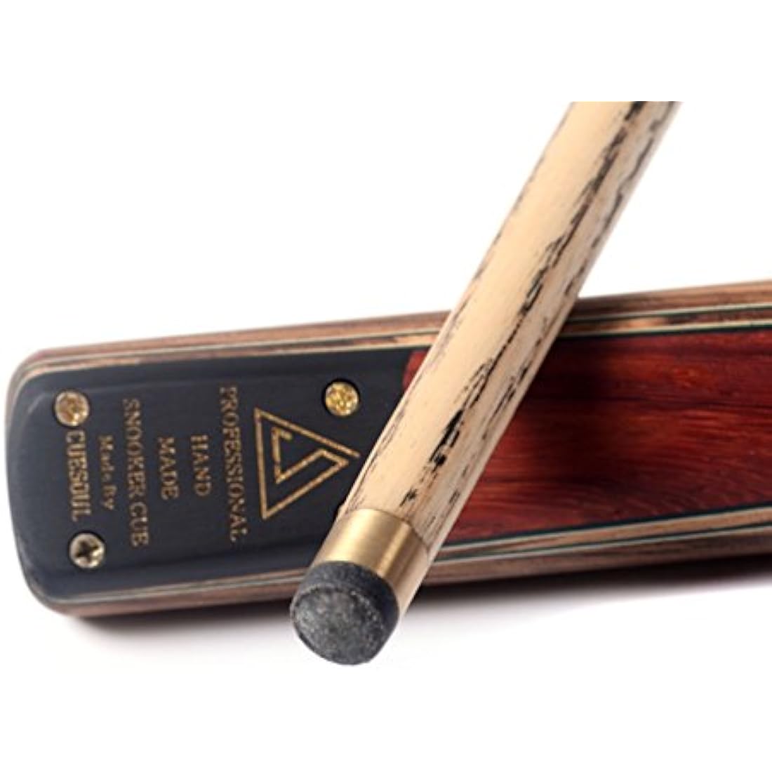 CUESOUL 57" 3/4 Jointed Snooker Billiard Pool Cue Handcrafted 18oz with Telescopic Aluminium Extension & 6" Walnut Extension, Ash Shaft & Walnut Butt, in Aluminium Cue Case, 9.5mm Tip Snooker Cue Set