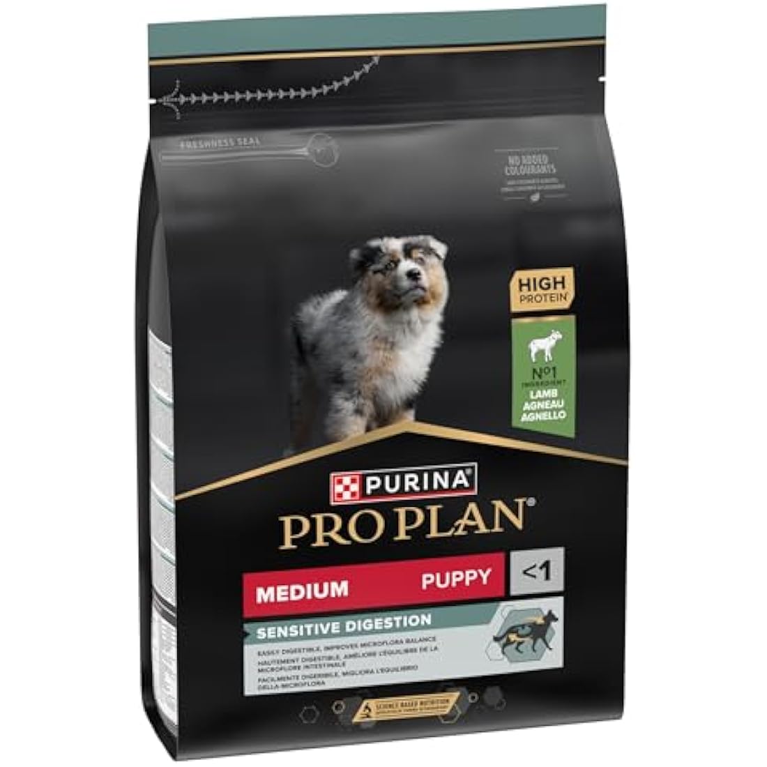 PRO PLAN Sensitive Digestion Medium Puppy Dry Dog Food Lamb 3kg, For Neutered Dogs