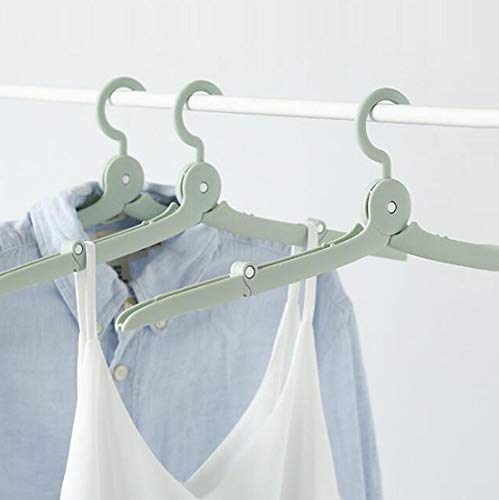 4Pcs Folding Coat Hanger Plastic,Portable Travel Clothes Hanger,Outdoor Windproof Skirt Hangers
