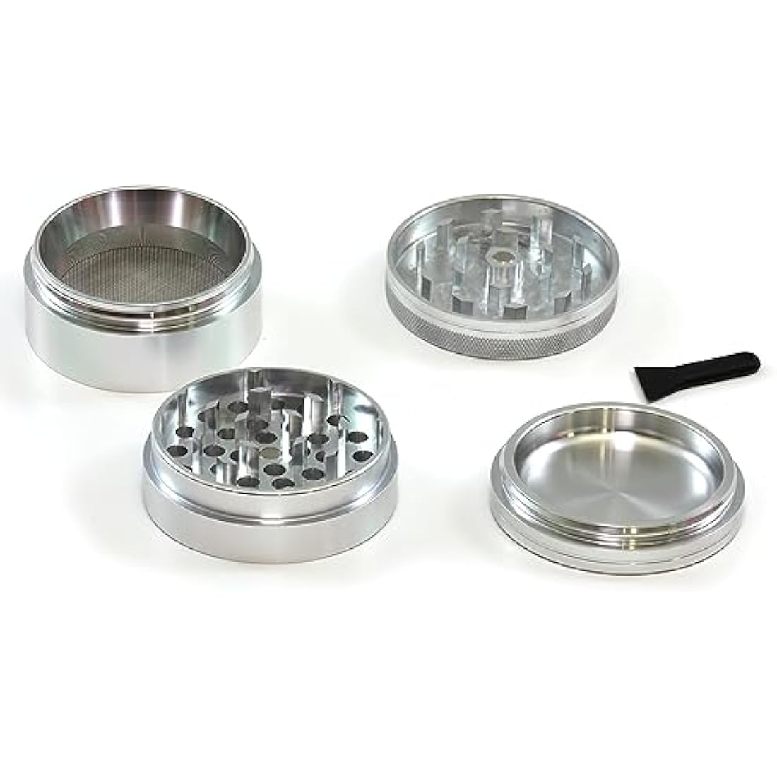 RAW 19330 Aluminium Grinder Set of 4 with Shovel 56 mm