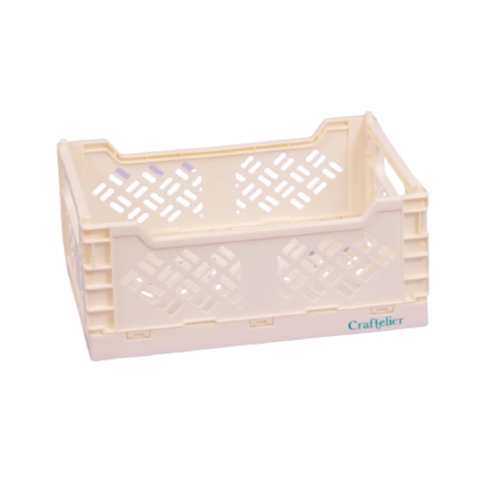 Craftelier - Box for Organisation and Storage of Scrapbooking and Craft Materials | Foldable and Stackable Design | Large Size