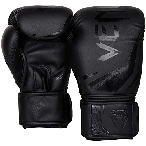 Venum, Challenger 3.0 Boxing Gloves, Unisex Adult, 10 Oz, Black/Black