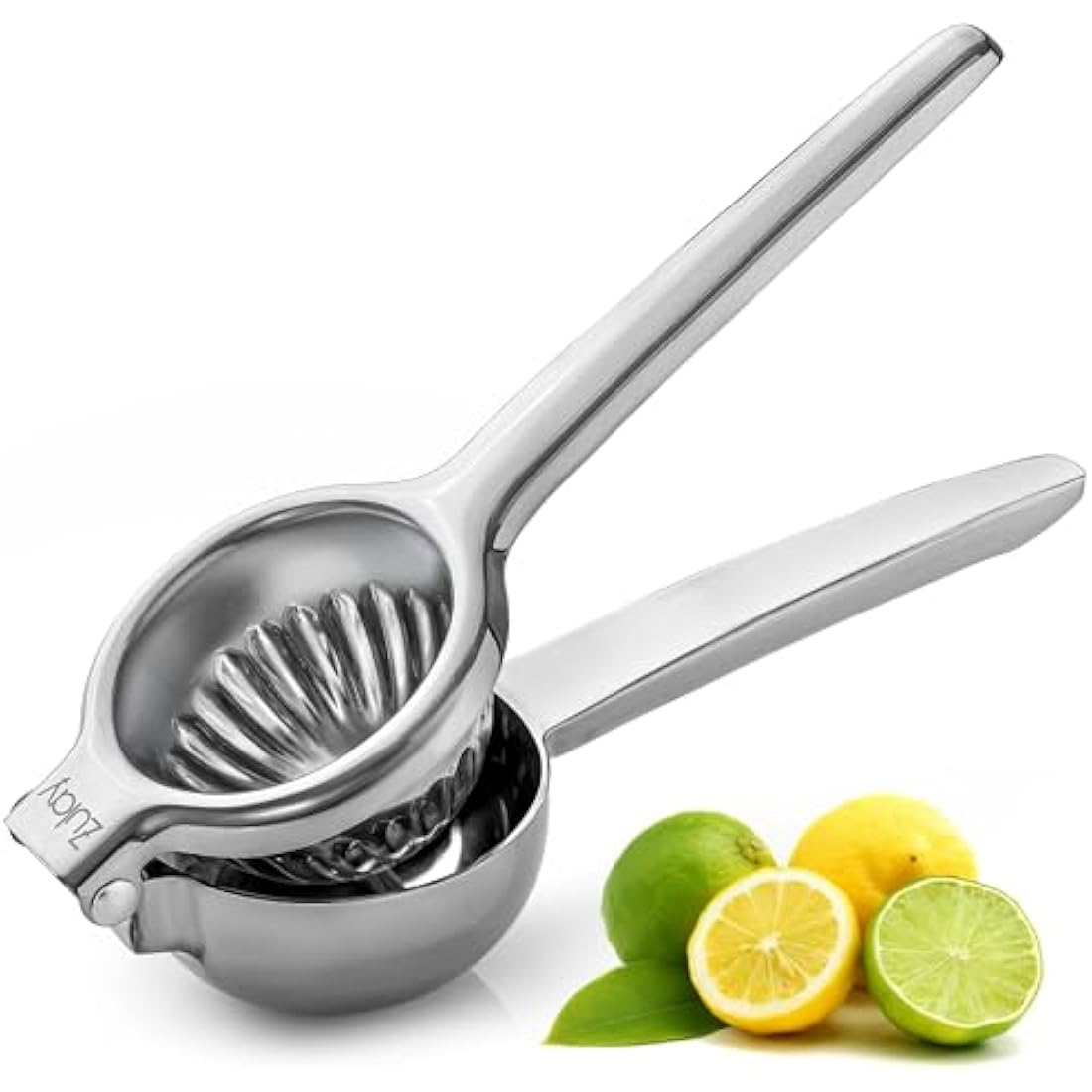Lemon Squeezer Stainless Steel with Premium Quality Heavy Duty Solid Metal Squeezer Bowl - Large Manual Citrus Press Juicer and Lime Squeezer Stainless Steel - by Zulay Kitchen
