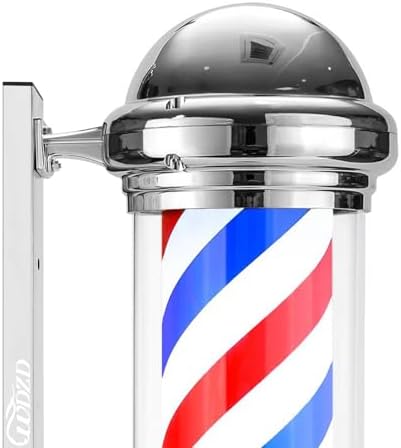 WDZD 29'' Silver Barber Pole Light