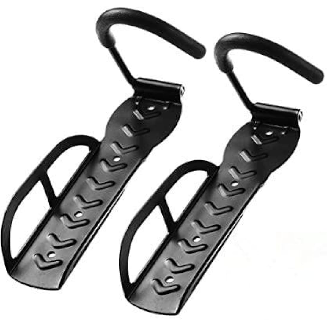 BERHICHAD Bicycle Holders Home Storage Rack Wall Mounted Hanger Hook 2 PCS (Black)