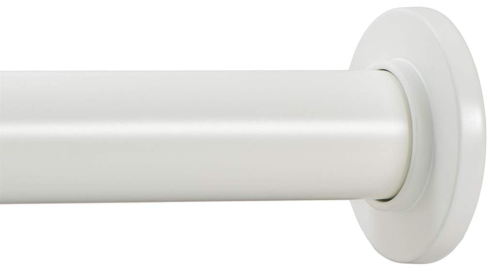Ivilon Tension Curtain Rod - Spring Tension Rod for Windows or Shower, 24 to 36 Inch. Ivory