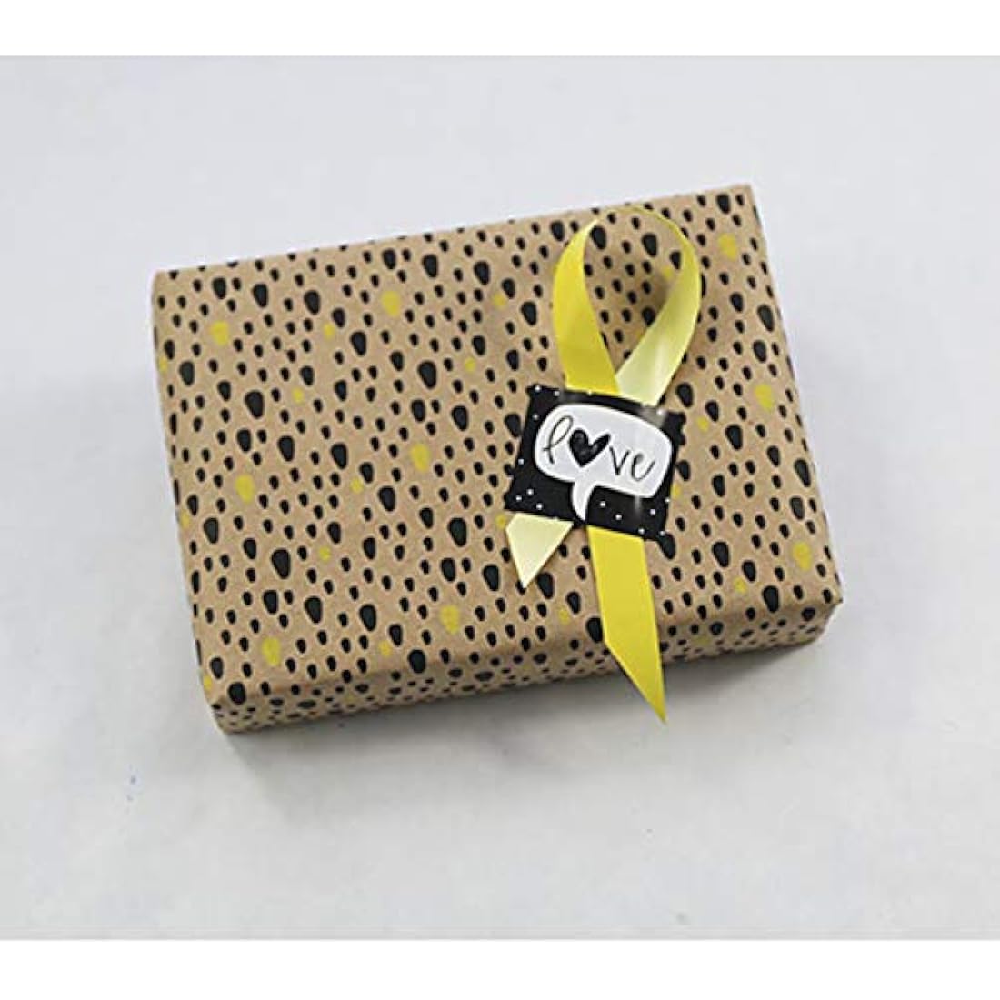 Clairefontaine - Ref 223812C - Recycled Kraft Printed Paper Roll (Single Roll) - 70cm Width x 50m Length, 70gsm 100% Recycled Kraft Paper - Dots Design