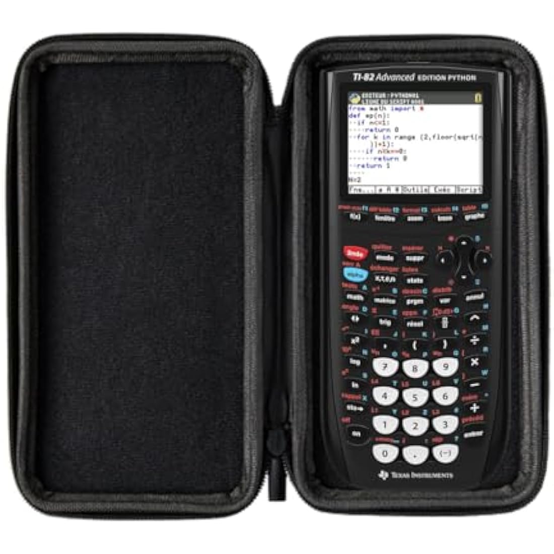 CALCUSO Basic Set Black with Graphing Calculator TI-82 Advanced Python Edition