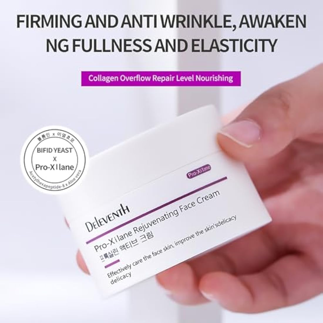 DEleventh Korean Brand Pro-Xilane Rejuvenating Face Cream 30g / Anti-Wrinkle, Anti-Aging, with Acetyl Hexapeptide-8 and Vitamin E for a Hydrated, Youthful, and Radiant Complexion