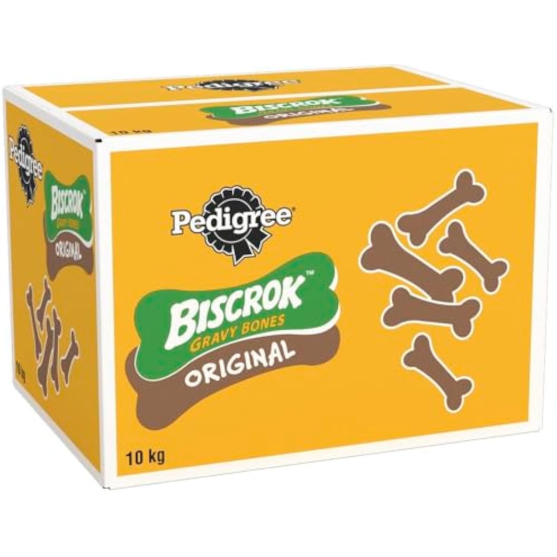 Pedigree Biscrok Original 10 kg Snacks, Dog Treats Gravy Bones Biscuits Dog Treats, Megapack