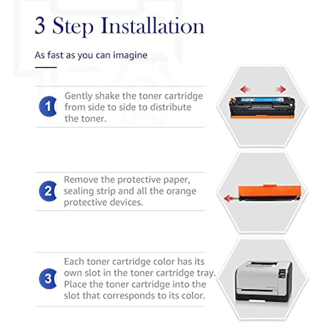 STAROVER Compatible Toner Replacement for HP 131X 131A CF210X CF210A for HP Laserjet M251nw M276nw,128A CE320A CP1525n CP1525nw CM1415fn CM1415fnw,125A CB540A CP1215 CP1215 CP115 CP115 515n CM. 1312