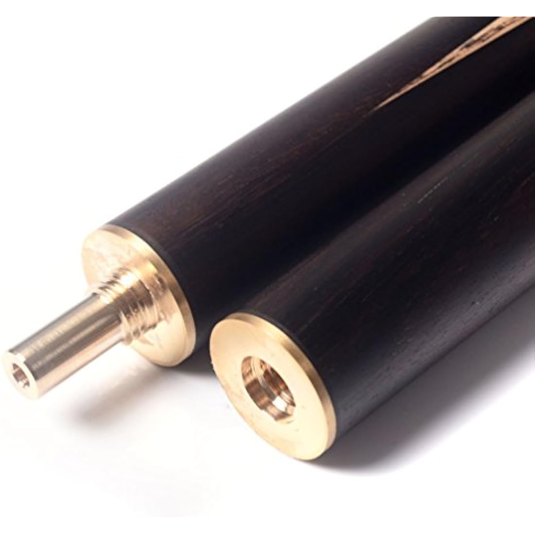 CUESOUL 57" 3/4 Jointed Snooker Billiard Pool Cue Handcrafted 18oz with Telescopic Aluminium Extension & 6" Walnut Extension, Ash Shaft & Walnut Butt, in Aluminium Cue Case, 9.5mm Tip Snooker Cue Set