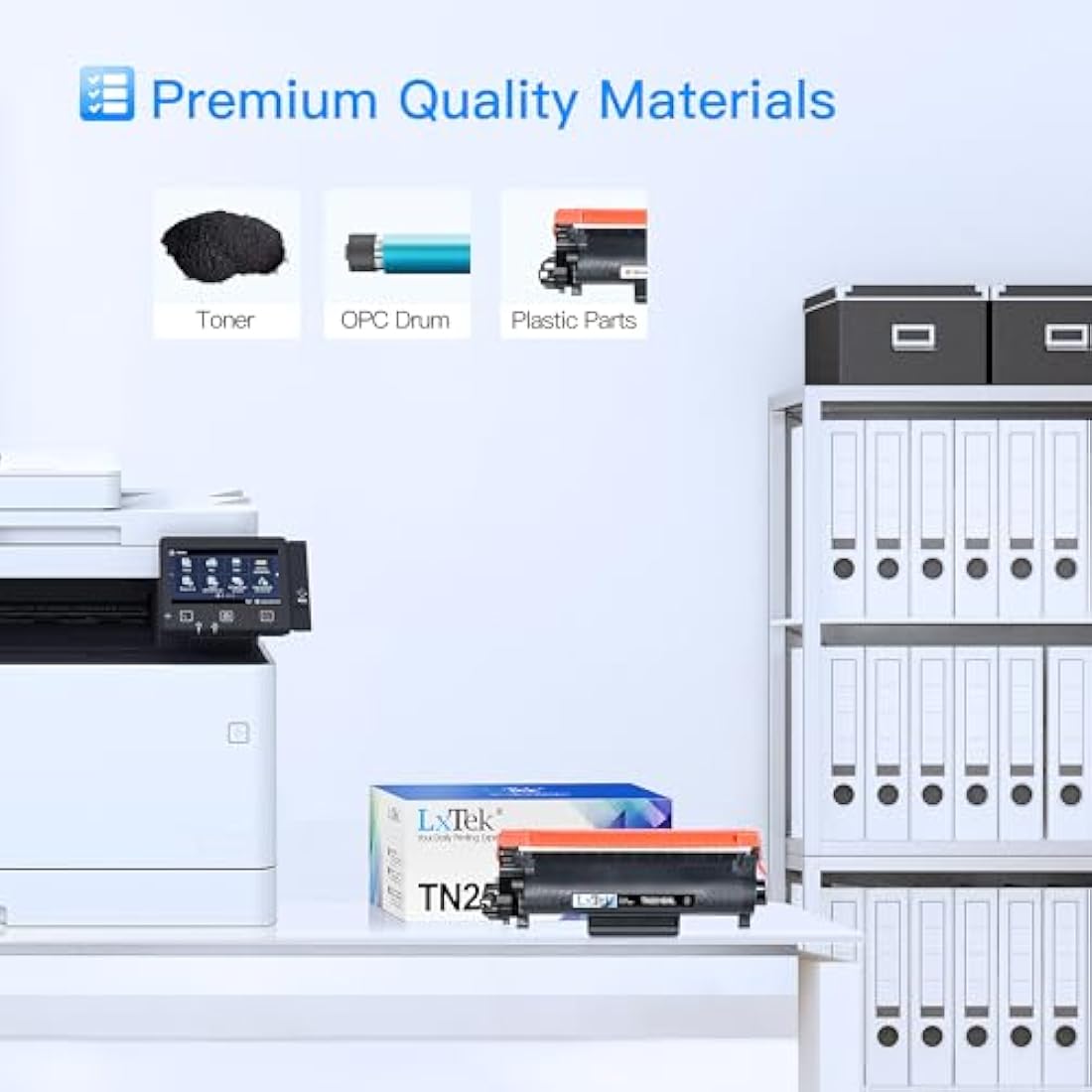 TN2510XL TN-2510XL Toner Cartridges Compatible with Brother TN2510 Toner, for Brother DCP L2620DW L2627DW L2660DW L2665DW, HL L2400DW L2445DW, MFC L2800DW L2827DW L2835DW L2860DW (2 Black)