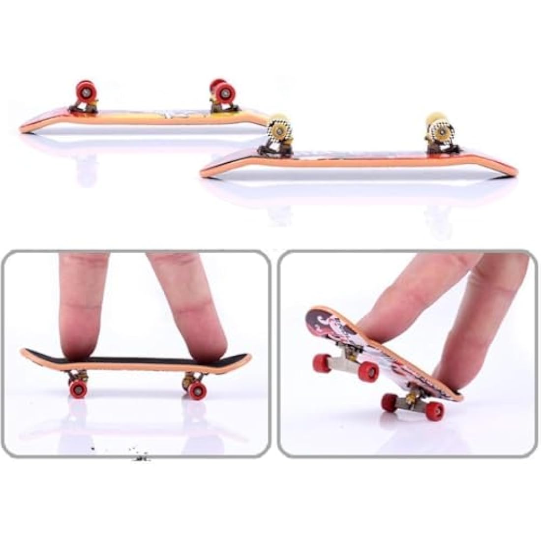 Sipobuy Mini Skateboard Toy Deck Truck Finger Board Skate Park Boy Kid Children Gift Random 6pcs