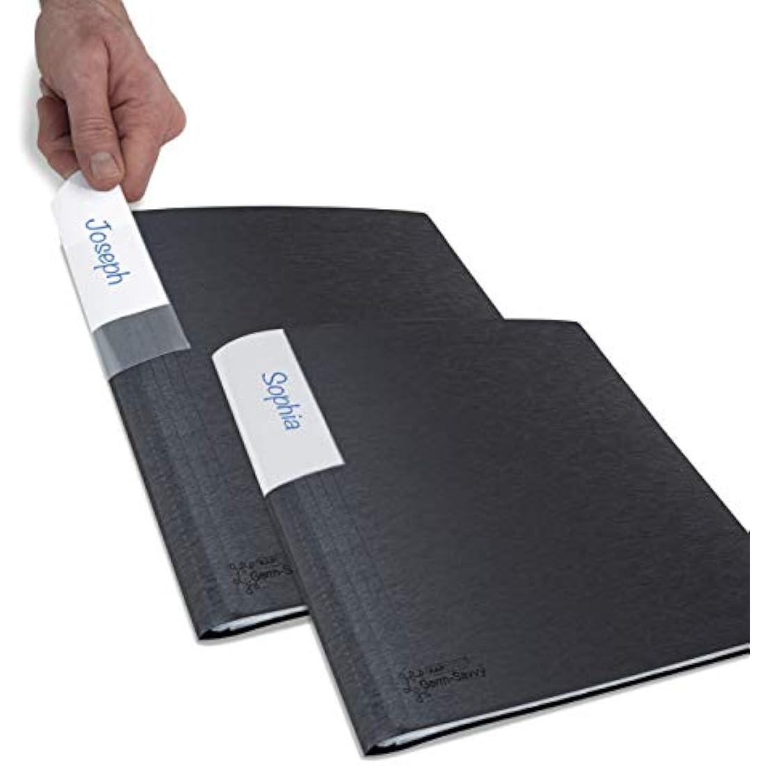 Rapesco 1645 Presentation Folder with Antibacterial Protection, 100 Pockets, A4, Black, Pack of 2